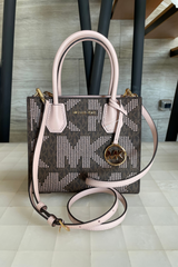 Mercer Leather Signature Messenger Bag rosa