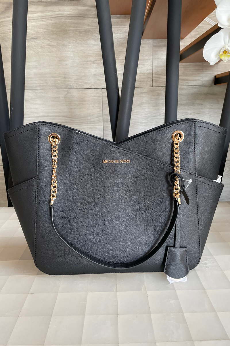 Jet Set Large Saffiano Leather Crossbody Bag: Handbags