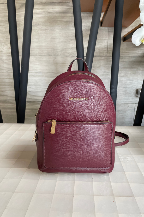 Adina Medium Pebbled Leather Backpack Tinta