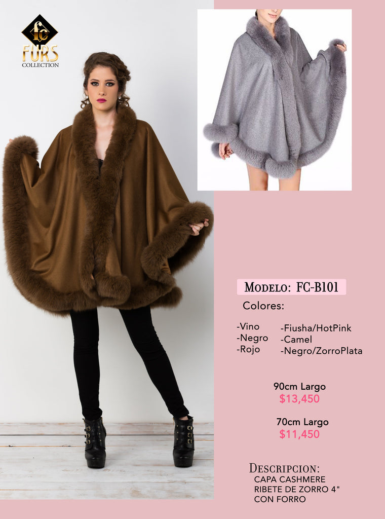 Capa FC-B101 90cm Zorro-Plateado