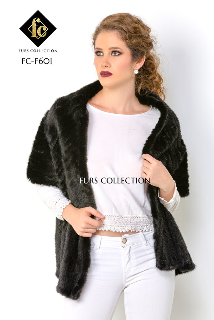 Shawl FC-F601 Negro y Café